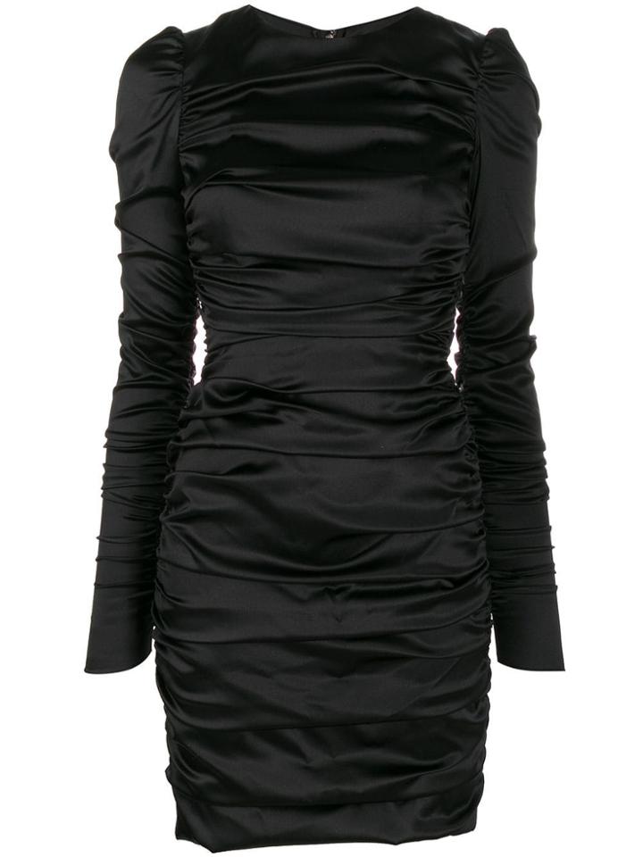 Dolce & Gabbana Ruched Detail Dress - Black