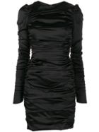 Dolce & Gabbana Ruched Detail Dress - Black