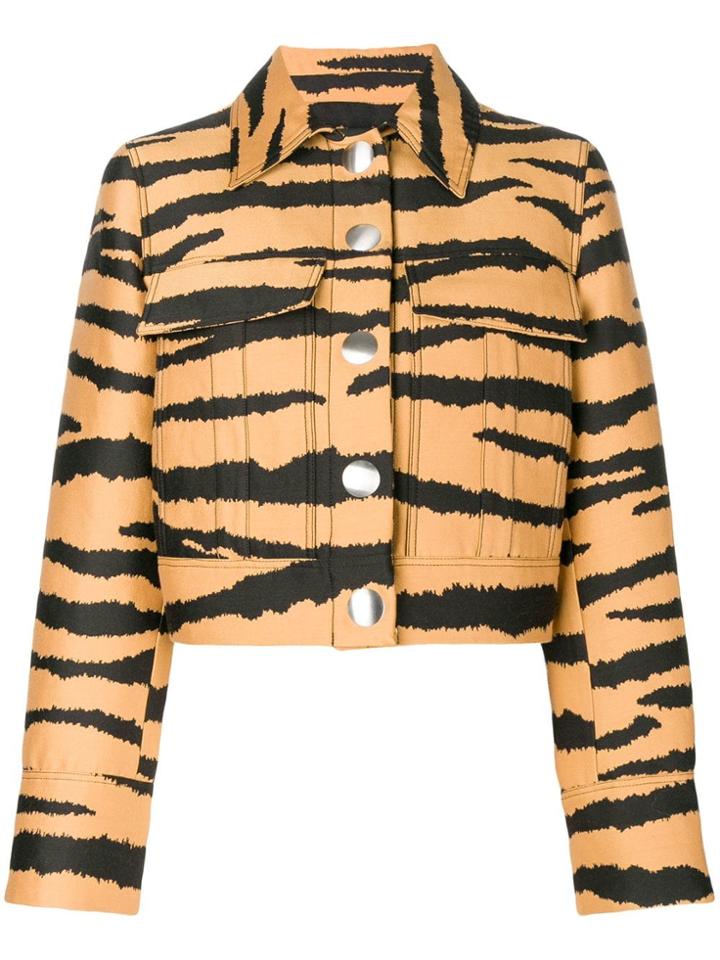 Proenza Schouler Tiger Jacquard Jacket - Brown
