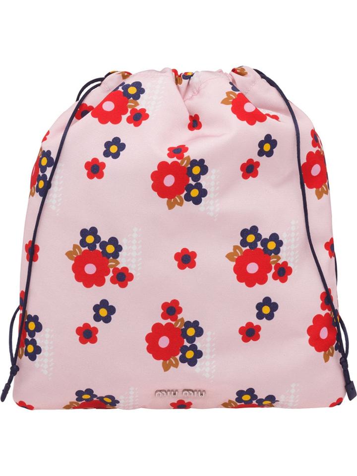 Miu Miu Faille Drawstring Pouch - Multicolour