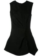 Marni Sleeveless Knot Detail Top, Women's, Size: 38, Black, Viscose