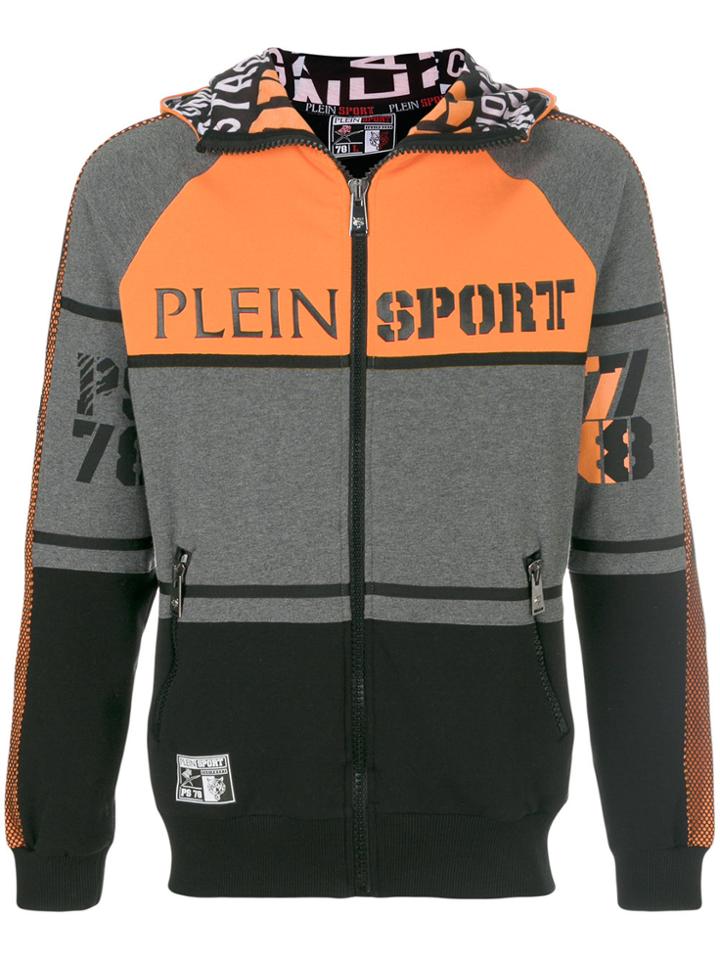 Plein Sport Aw Zipped Hoodie - Black