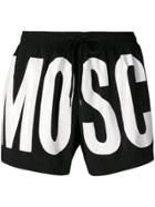 Moschino Logo Drawstring Shorts - Black
