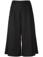 Co Cropped Trousers - Black