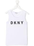 Dkny Kids Printed Logo Tank Top - White