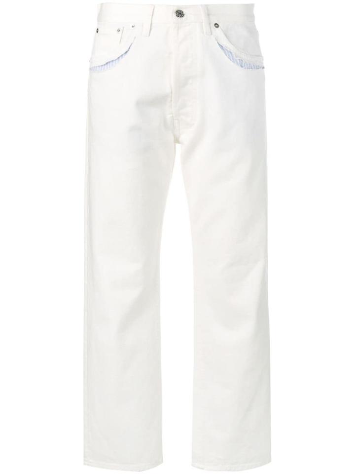 Maison Margiela Straight Leg Jeans - White