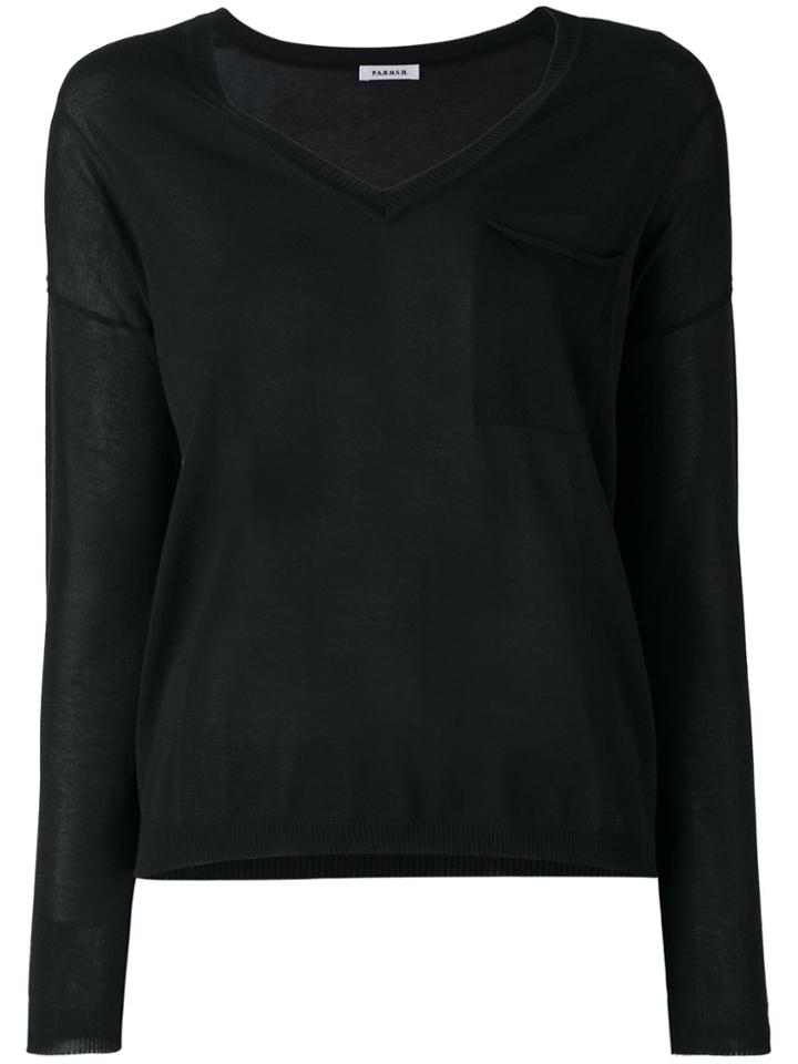 P.a.r.o.s.h. Knitted Sweater - Black