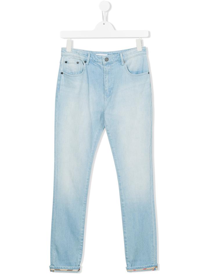 Burberry Kids Regular Jeans, Boy's, Size: 14 Yrs, Blue