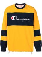 Champion Embroidered Logo Sweatshirt - Yellow