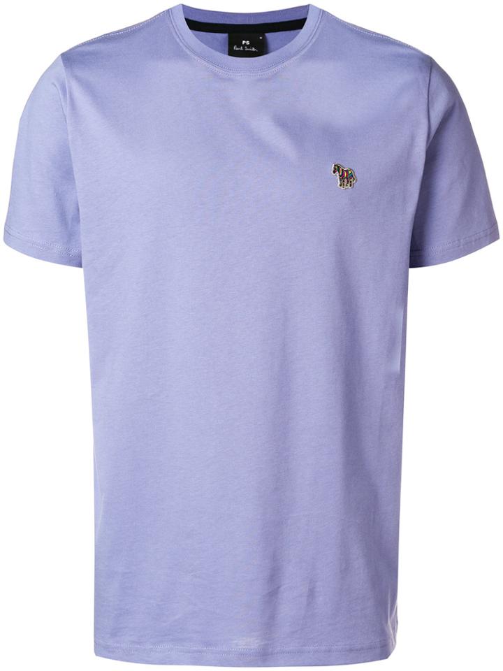Ps By Paul Smith Zebra Logo T-shirt - Pink & Purple