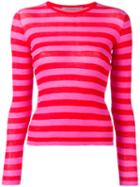 Ermanno Scervino Striped Jumper, Women's, Size: 44, Red, Cotton/polyamide