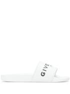 Givenchy Classic Logo Slides - White