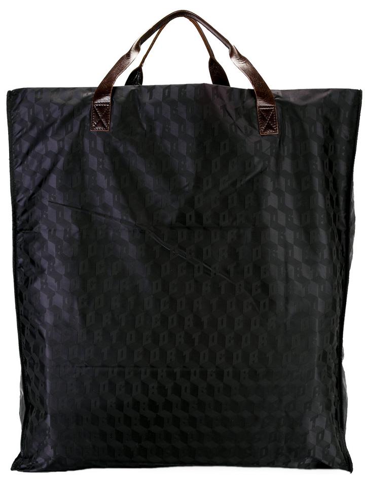 Corto Moltedo - Large Shopping Bag - Women - Calf Leather/nylon - One Size, Women's, Black, Calf Leather/nylon