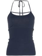 Jacquemus Cross Front Thin Strap Cami Top - Blue