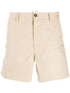 Dsquared2 Distressed Shorts - Neutrals