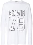 Calvin Klein Jeans Logo Printed Sweatshirt - White