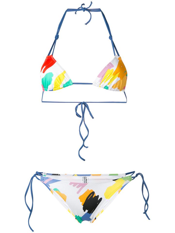 Sian Swimwear - Zena Bikini Set - Women - Polyamide/spandex/elastane - L, White, Polyamide/spandex/elastane