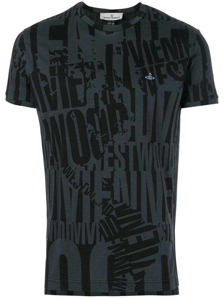 Vivienne Westwood Logo Printed T-shirt - Black