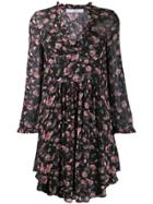 Iro Freida Floral Dress - Black