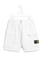 Stone Island Kids Cargo Sweat Shorts, Boy's, Size: 12 Yrs, White