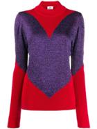 Gcds Ribbed Detail Jumper - Red