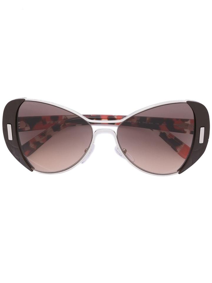 Prada Eyewear Oversized Sunglasses - Multicolour