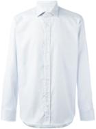 Etro Diamond Print Shirt, Men's, Size: 43, Blue, Cotton