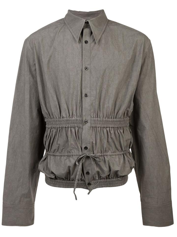 Chin Mens Gathering Shirt - Grey