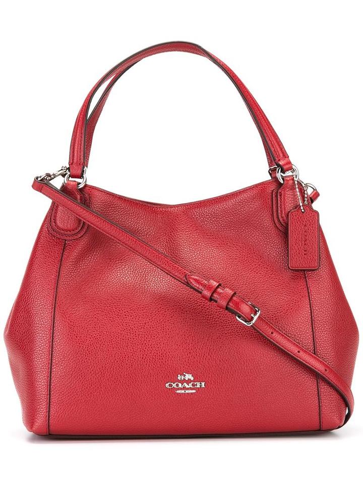 Coach Zip Up Tote Bag, Women's, Red