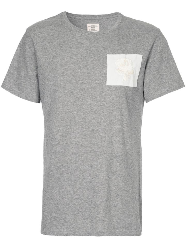 Kent & Curwen Rose Patch T-shirt - Grey