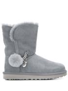 Ugg Australia Pom Pom Detail Boots - Grey