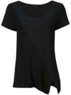 Derek Lam - Slit Detail T-shirt - Women - Viscose - 44, Blue, Viscose