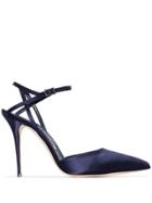 Manolo Blahnik Aula 105mm Pumps - Blue
