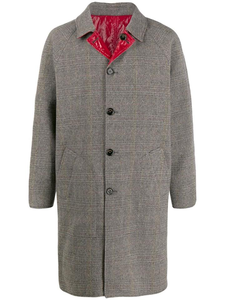 President's Reversible Single-breasted Coat - Grey