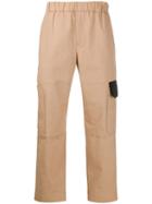 Kenzo Cropped Cargo Trousers - Neutrals