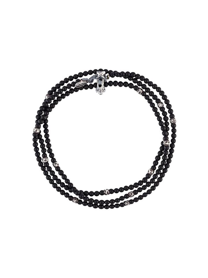 M. Cohen Beaded Wrap Bracelet - Black
