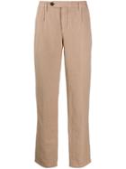 Massimo Alba Plain Casual Trousers - Neutrals