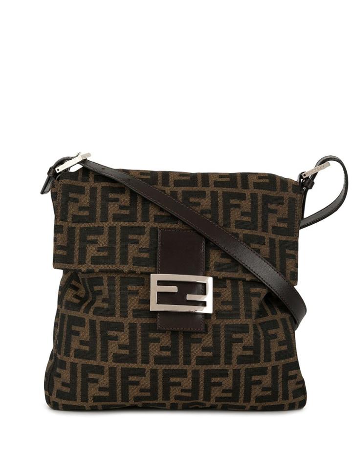 Fendi Pre-owned Zucca Print Shoulder Bag - Brown