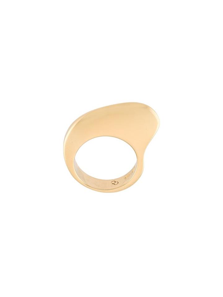 Charlotte Chesnais Curvy Ring, Women's, Size: 51, Yellow/orange