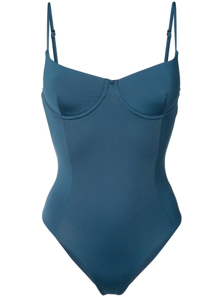 Onia - Isabella Swimsuit - Women - Nylon/spandex/elastane - Xs, Blue, Nylon/spandex/elastane