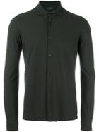 Zanone Longsleeved Shirt, Men's, Size: 48, Green, Cotton