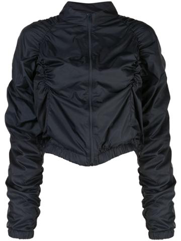Fantabody Ruched Bomber Jacket - Blue