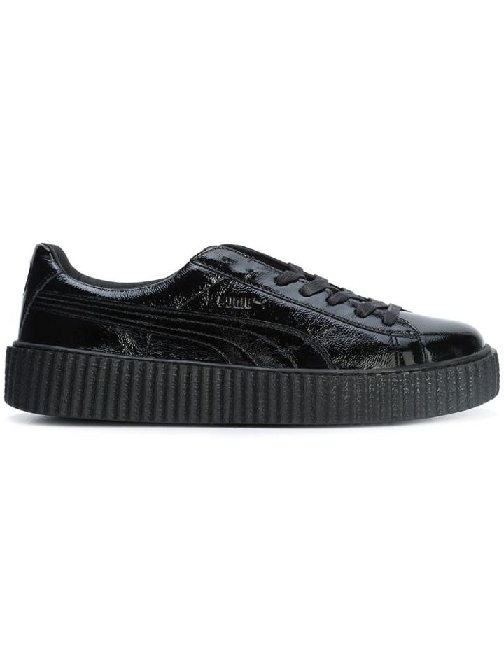 Fenty X Puma Creeper Cracked Sneakers - Black