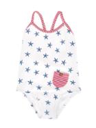 Sunuva Starfish Swimsuit, Girl's, Size: 12 Yrs, White