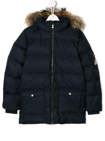 Pyrenex Kids Teen Padded Hooded Coat - Blue