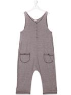 Caffe' D'orzo Teen Margherita Striped Jumpsuit - Brown
