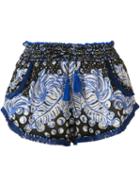 'lulu' Shorts, Women's, Size: Small, Blue, Silk, Poupette St Barth