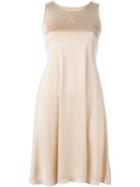 Mm6 Maison Margiela Powder Slip Dress, Women's, Size: L, Nude/neutrals, Polyester/viscose