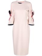 Roksanda Bow-tied Midi Dress - Pink & Purple