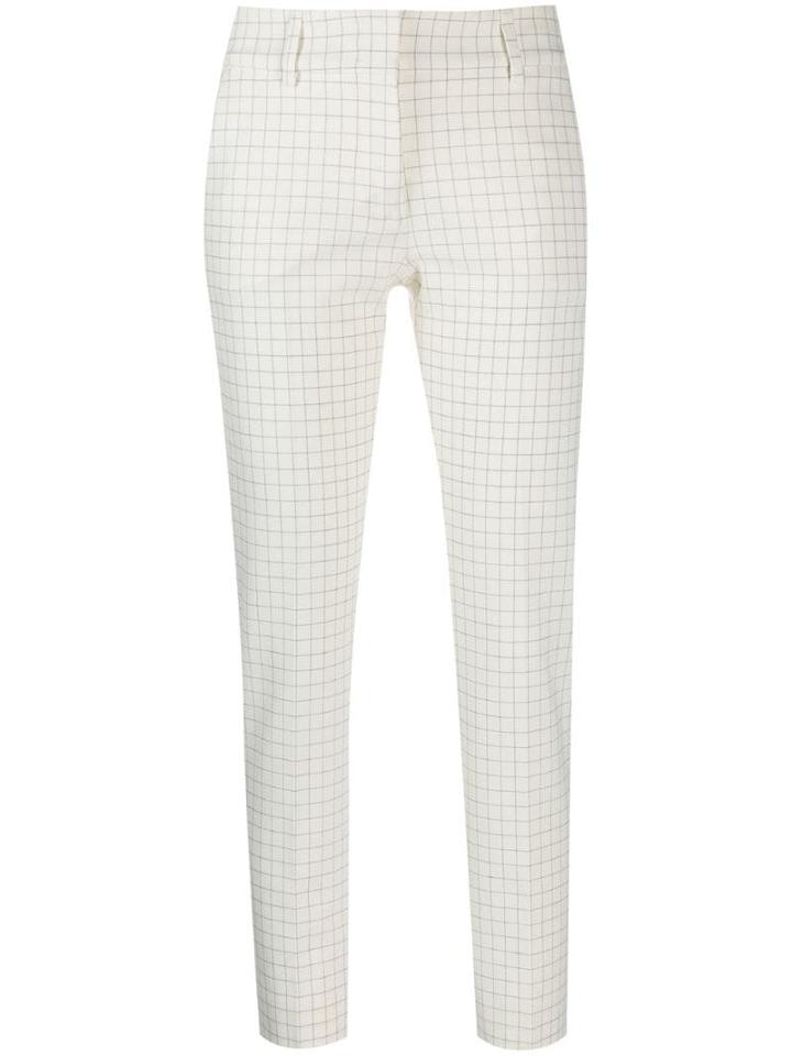 Piazza Sempione Tapered Check Trousers - Neutrals